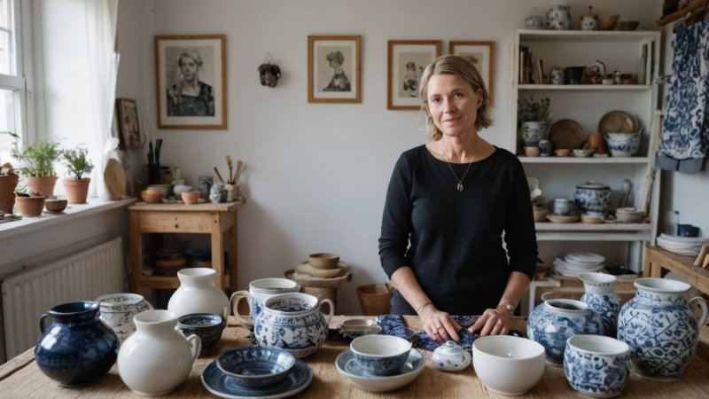 lokal kunstner, Ålesund, norsk håndverk, bærekraftige praksiser, samfunnspåvirkning, tekstilkunst, keramikk