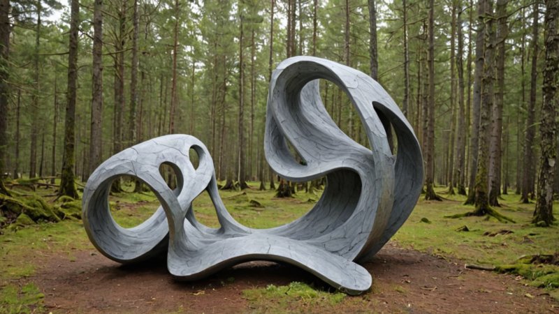 norske kunstnere, skulpturer i naturen, Nils Aas, Anne K. F. Sæther, moderne kunst, kulturell betydning