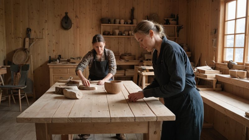 norsk håndverk, moderne design, kulturarv, Nord-Norge, lokale kunstnere
