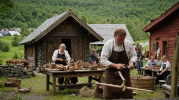 norsk håndverk, lokale håndverkere, tradisjonelle teknikker, samfunnsstøtte, kulturarv