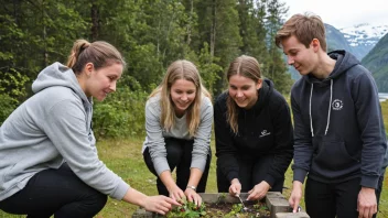 fellesskapsprosjekter, ungdomsengasjement, Norge, lokale initiativer, frivillighet