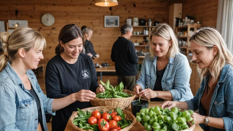bærekraftige vaner, fellesskapsprosjekter, lokale håndverkere, miljøpåvirkning, Norge