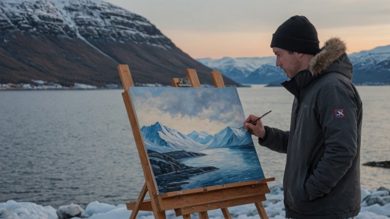 lokal maler, Tromsø, bærekraftig kunst, norsk kultur, samfunnspåvirkning