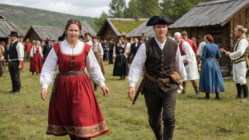 Røros, Historisk Spill Festival, norsk kultur, lokale håndverkere, samfunnsarrangement